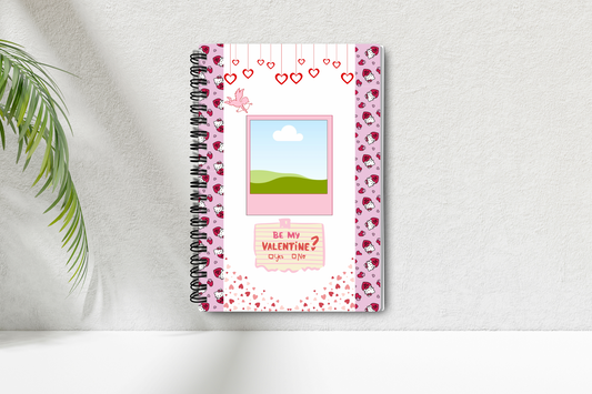 Personalized Kitty valentines notebook