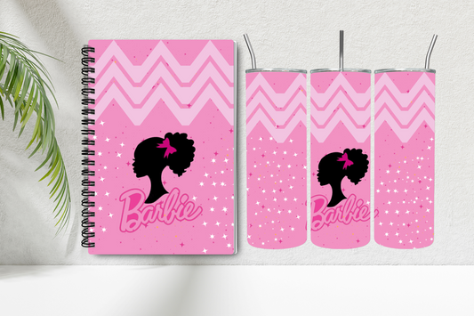 Barbie Notebook and Tumbler Set