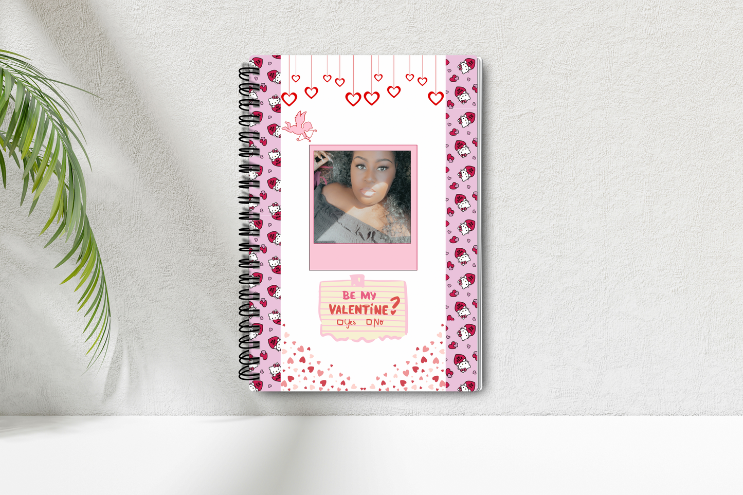 Personalized Kitty valentines notebook